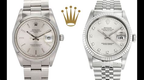 difference between rolex datejust oyster perpetual